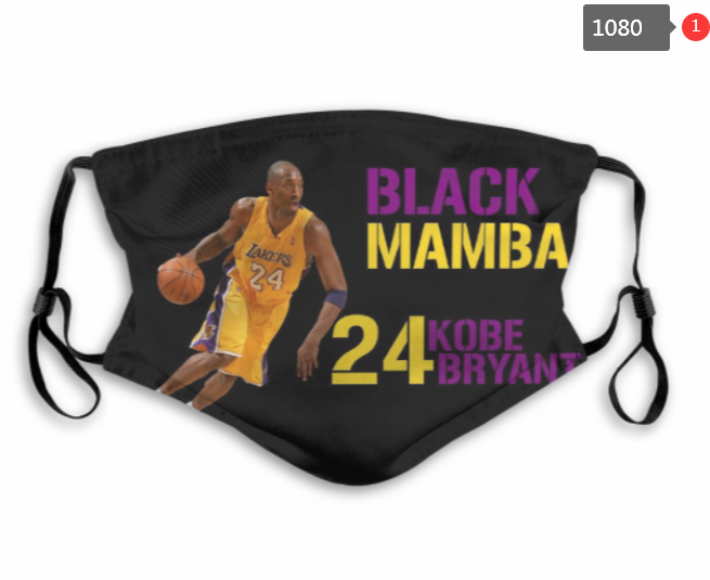 NBA Los Angeles Lakers #4 Dust mask with filter->mlb dust mask->Sports Accessory